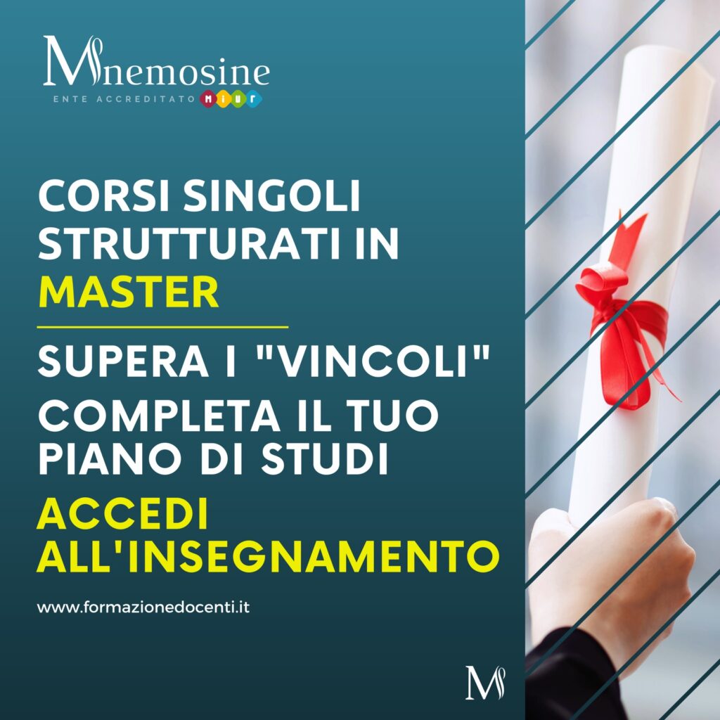 Corsi singoli strutturati in master